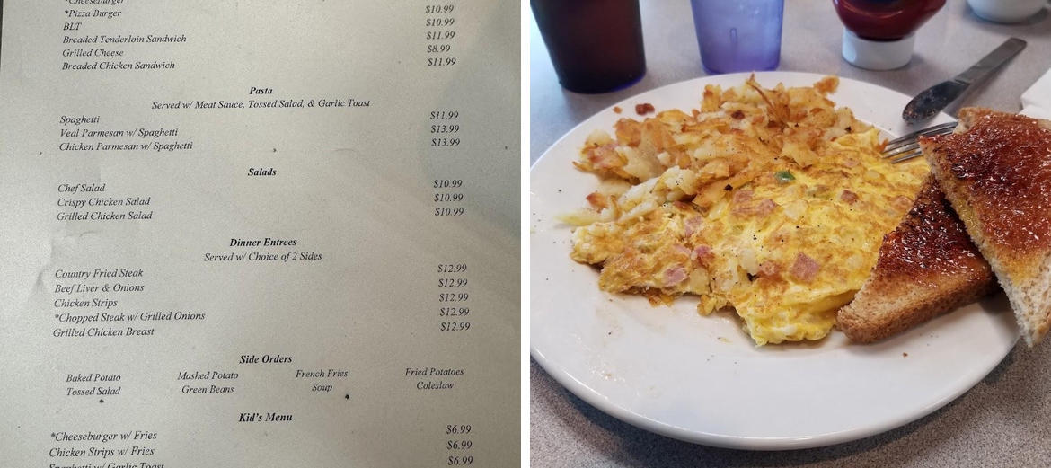 Final Approach Family Restaurant Menu